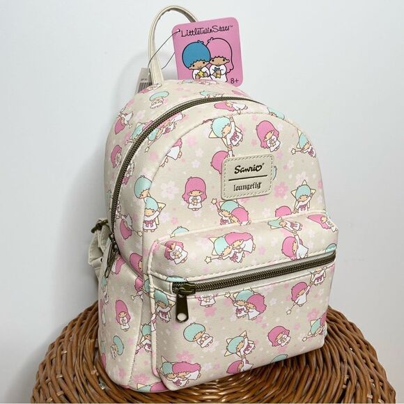 NEW Loungefly‎ Sanrio Little Twin Stars Mini Backpack Rare Hard to Find Print main image 9